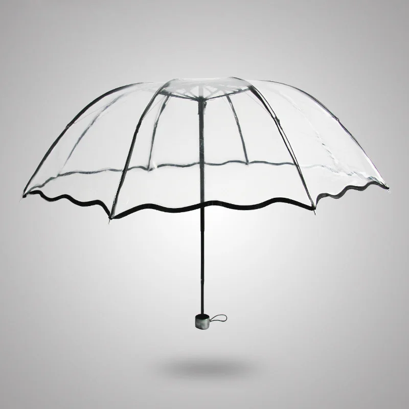 Buy Transparent Clear plastic PVC POE umbrella sunny