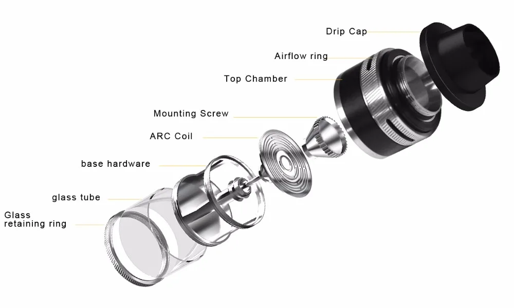 Original Aspire Revvo mini tank 2ml capacity electronic cigarette aspire tank 22mm mini atomizer use ARC aspire revvo mini coils 01 (5)