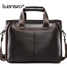 Брендовая мужская сумка из натуральной кожи, портфель, мужская деловая сумка, сумки-мессенджеры, мужские винтажные сумки на плечо, большая емкость