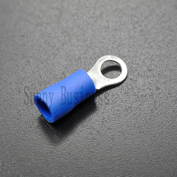 Wire Connector 25x Crimp Ring Terminal,16~14AWG Blue #4 27AMP