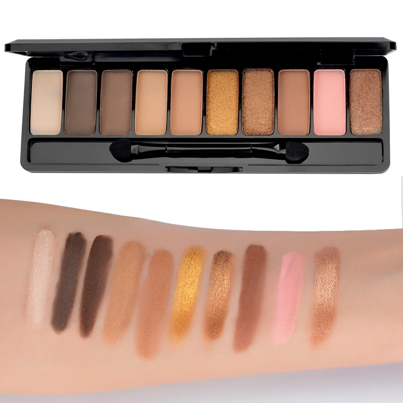

LAMEILA Pro 10Colors Shimmer Matte Brand Eye Shadow Palette Makeup Long Lasting Waterproof Pigments Glitter Eyeshadow Kits