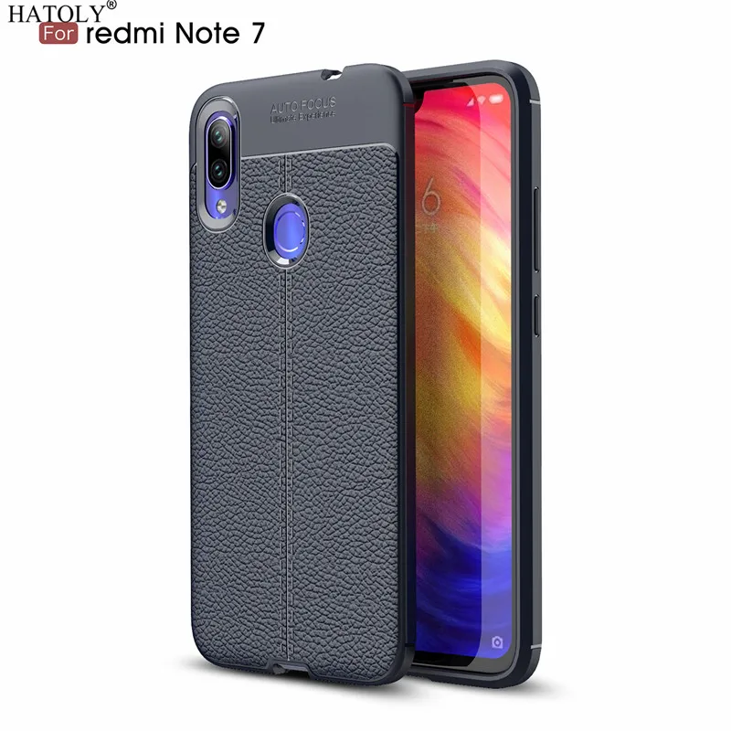 

HATOLY Case For Xiaomi Redmi Note 7 Pattern PU Leather Soft TPU Silicone Back Cover Cases Redmi Note 7 Fundas Redmi Note 7 Pro
