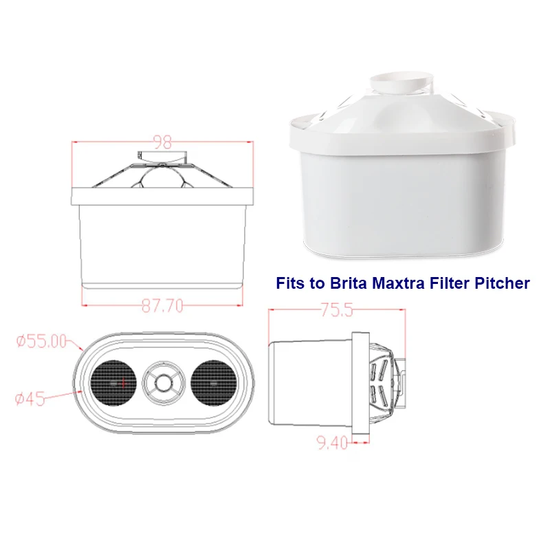3 шт./лот бытовой Brita Maxtra фильтрующий кувшин Сменный фильтр картриджи минеральная щелочная ионизатор Brita Фильтр для кувшина