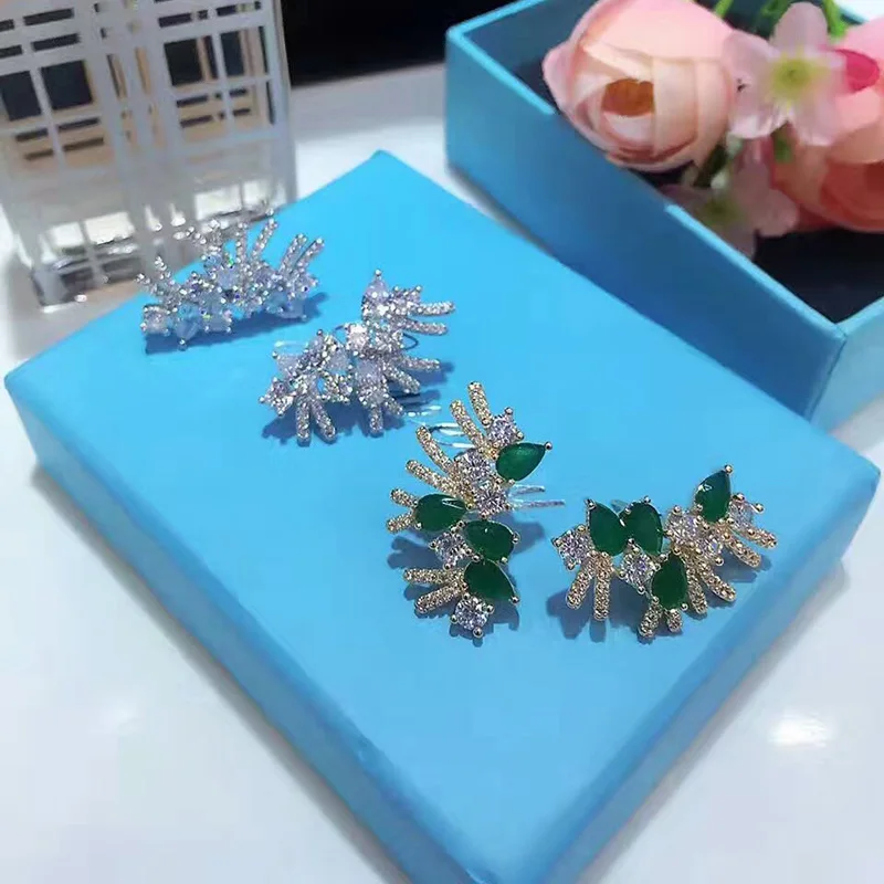 Женские серьги гвоздики с фианитами YAN MEI GLE6415Y|earrings women|earrings fashionfashion earrings |