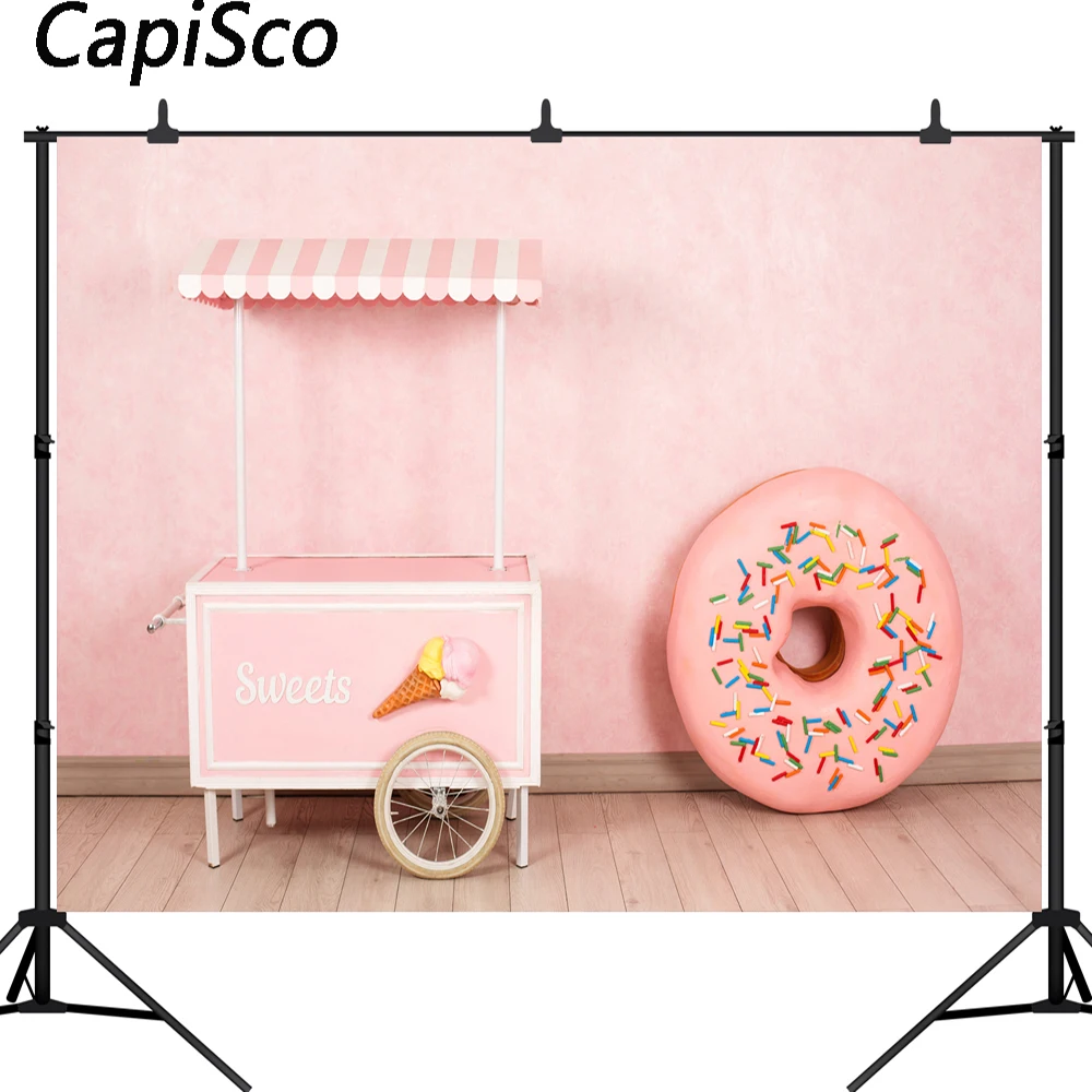 Capisco写真の背景お菓子アイスクリームカートピンクドーナツ子供の誕生日パーティー新生児写真の背景 背景 Aliexpress Capisco写真の背景お菓子アイスクリームカートピンクドーナツ子供の誕生日パーティー新生児写真の背景 背景 Aliexpress
