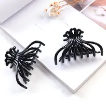 New Fashion Women Hair Claws Hair Crab Clamp Hairgrip Plastic Hair Clip Claw Hair Accessories for Women Hairdressing Tool Claw metal rhinestones hair clip vintage bronze plating butterfly hair claw retro flower hairgrip women hair jewelry