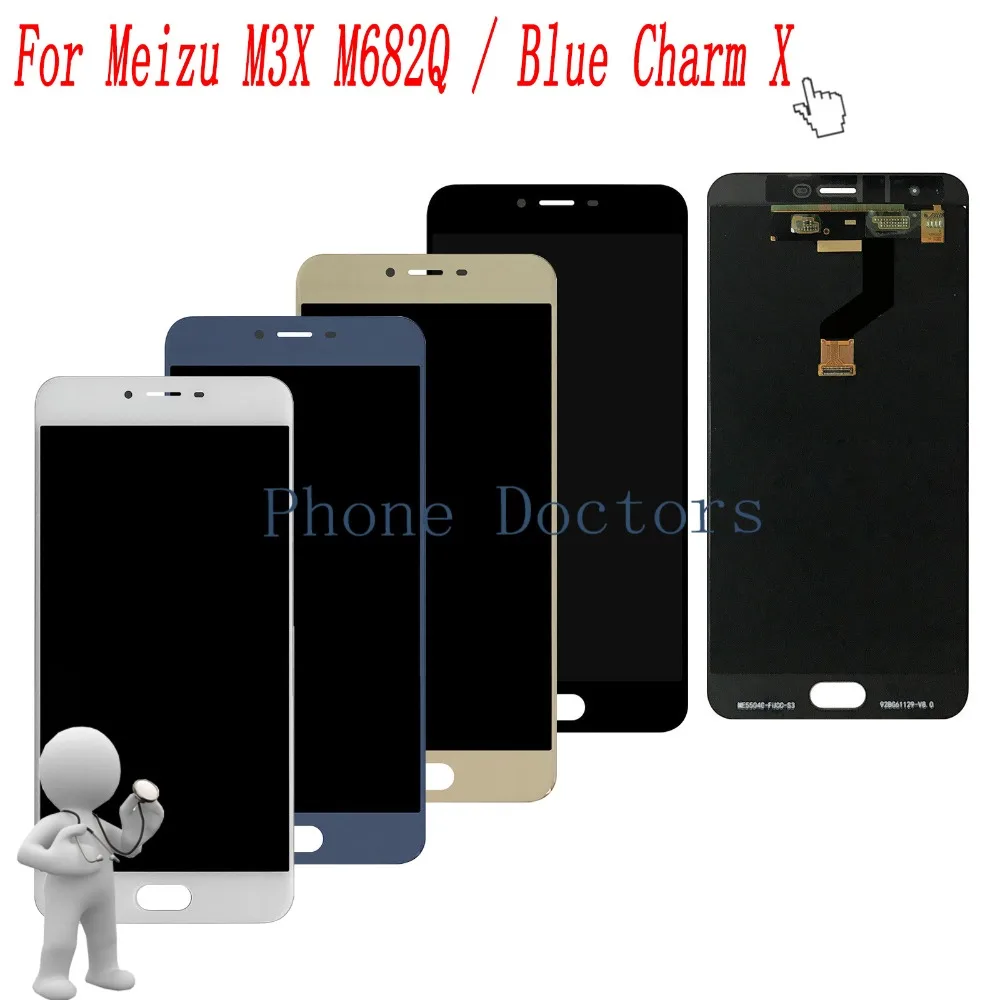 

5.5" Full LCD DIsplay + Touch Screen Digitizer Glass Assembly For Meizu M3X M682Q / Blue Charm X (Meizu Meilan X)