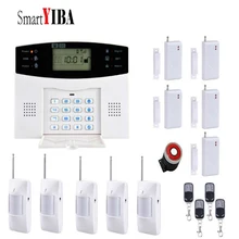 SmartYIBA Wireless LCD GSM Autodial SMS Home House Security Burglar Intruder Alarm System 433Mhz Russian Spanish French Italian