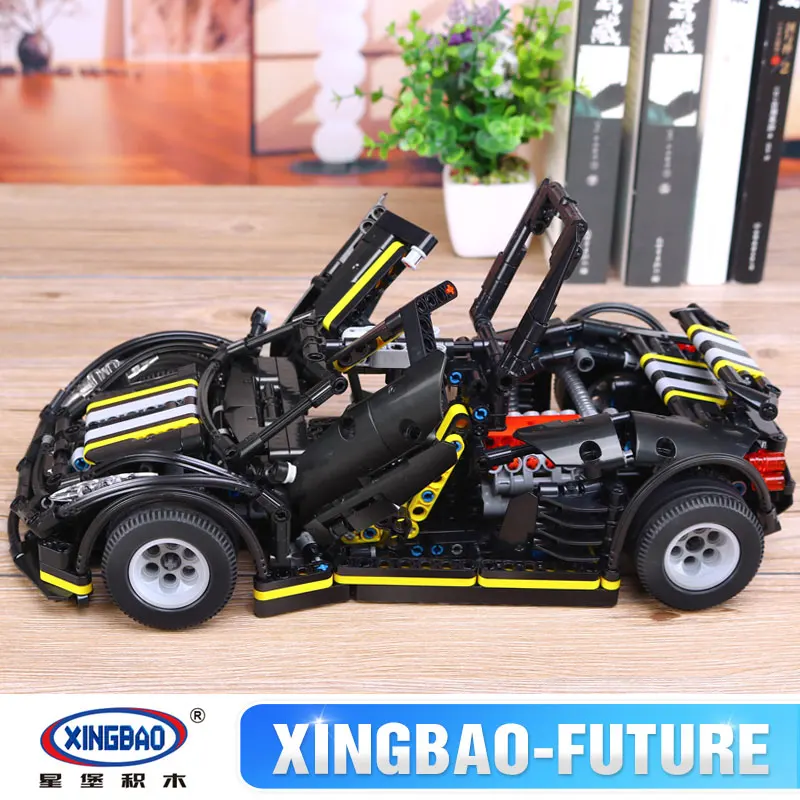 XingBao 07002 Technic The Balisong маленький суперкар Набор гоночный автомобиль строительные