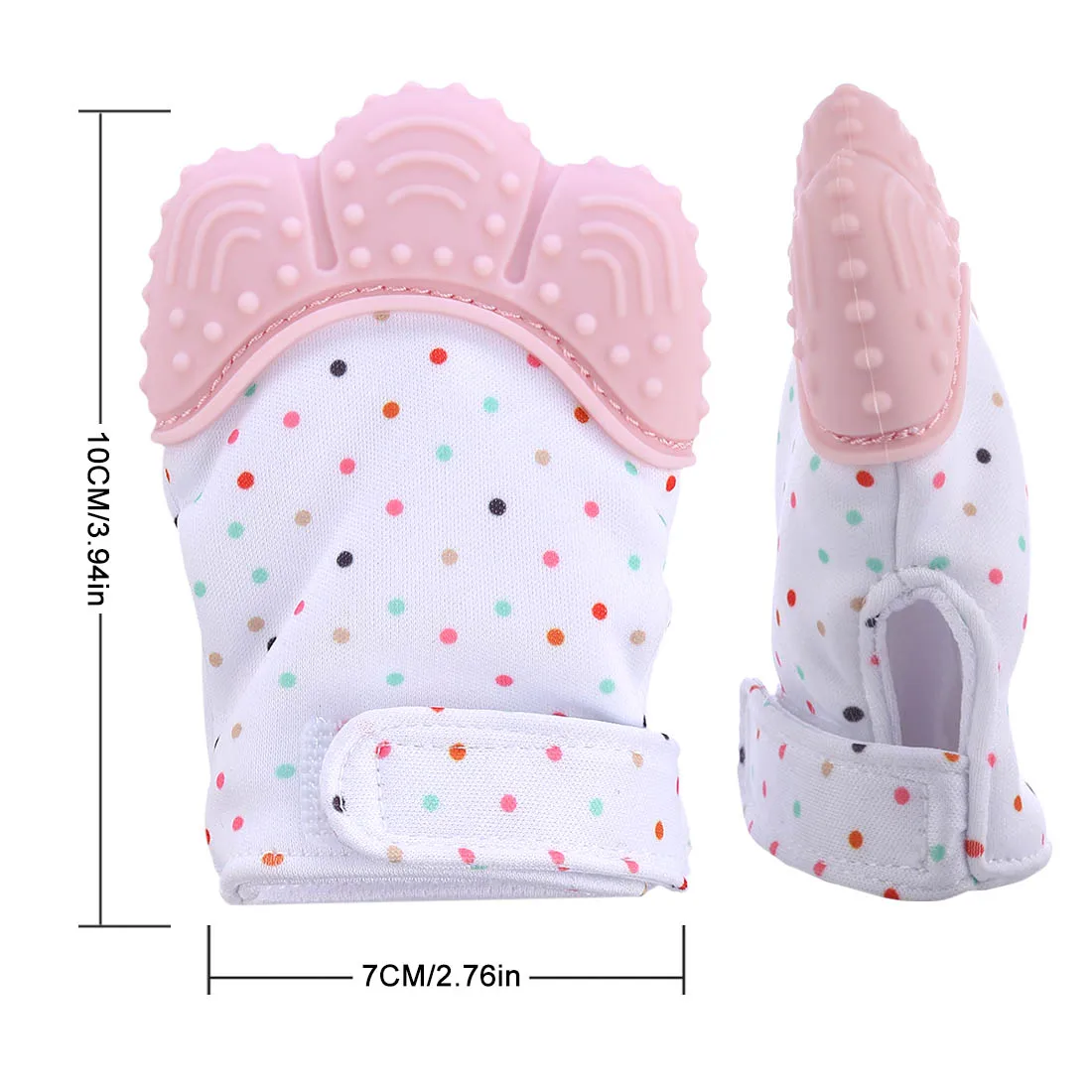 

1Pcs Baby Silicone Teething Mitten Self-Soothing Teether Glove Toddler Gum Pain Relife Protective Glove