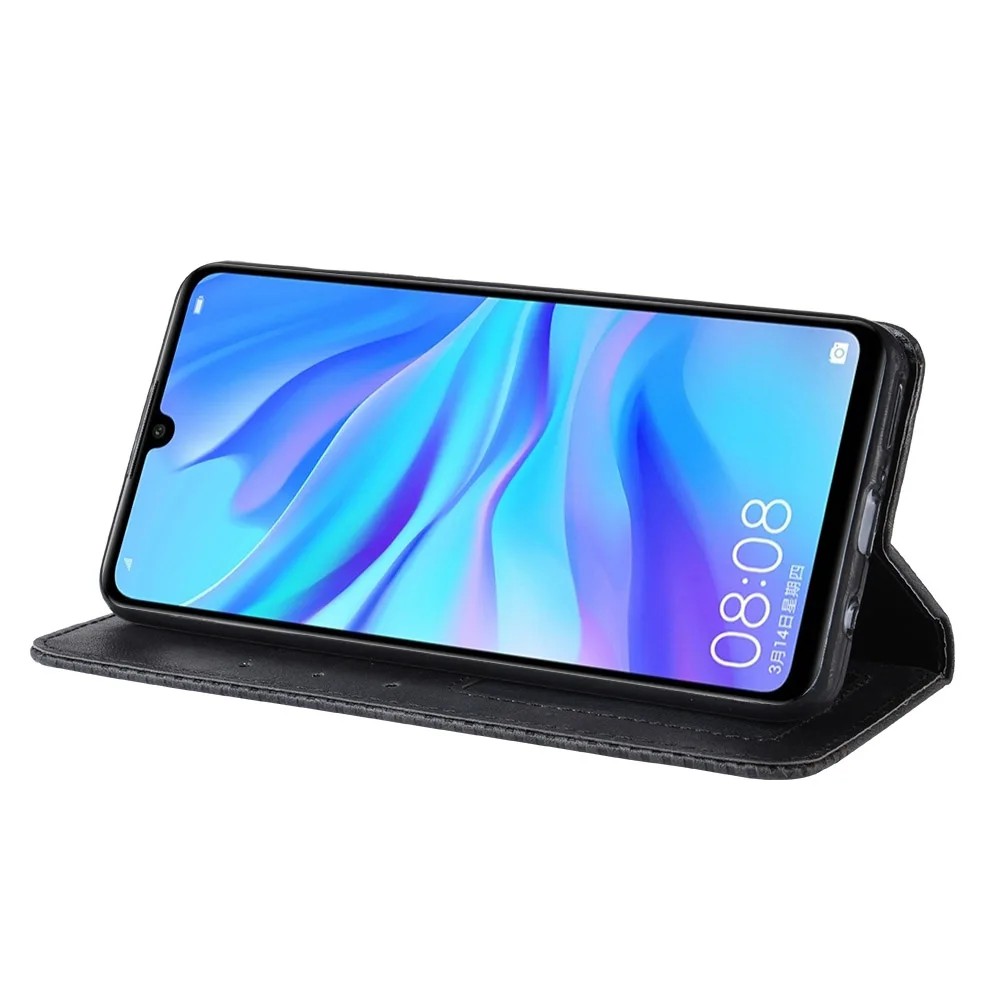 huawei snorkeling case Sang Trọng Retro Da Slim Flip Cover Huawei P30 Lite Ốp Lưng MAR-LX1M MAR-LX2J Ví Thẻ Đứng Từ Quyển Sách Bao Da Ốp Lưng Điện Thoại huawei phone cover