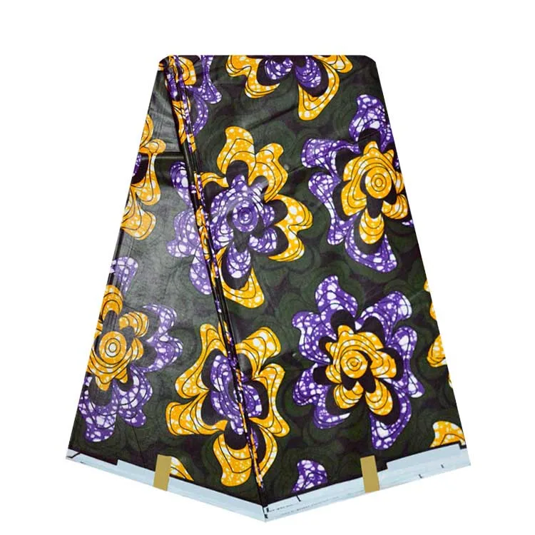 

6 Yards African Wax Prints Fabric Wax Hollandais dutch 100% Cotton Fabrics Material Dashiki Batik Real Floral for Dress