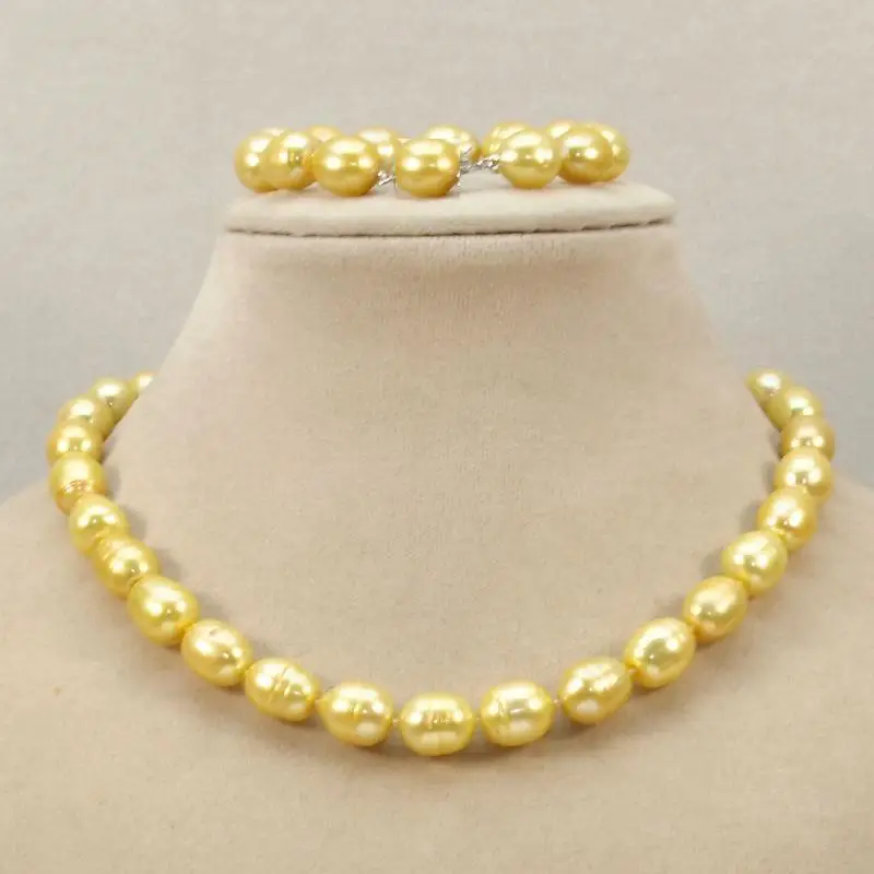 

Women Gift word Love shipping Shipping >>>>> 10-13mm AAA +++south sea baroque pearl necklace bracelet