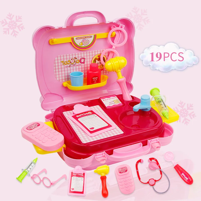 Children Doctor Nurse Medical Equipment Pretend Play Set Educational