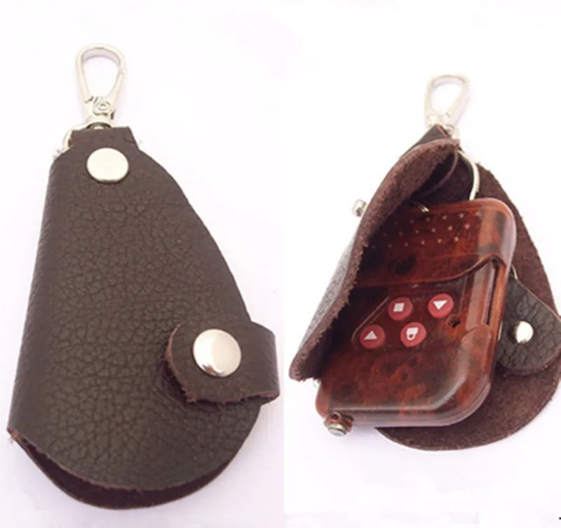 

High Quality Leather Car Key Bag Men's Leather Housekeeper Key Holder The Wizard Cowhide Multi-Function Key Bag