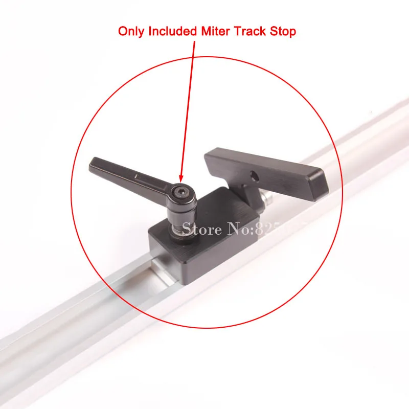 

2PCS Woodworking DIY Tool Miter Track Stop for T-Track T-Slot JF1103