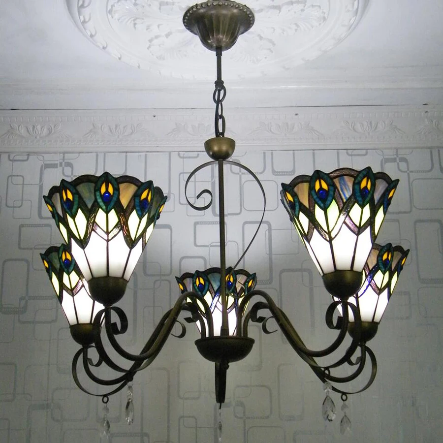 Stile tiffany illuminazione lampadario acquista a poco prezzo ...