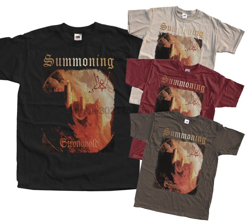 

SUMMONING - Stronghold T Shirt S-5XL Black Metal 100% cotton black brick khaki