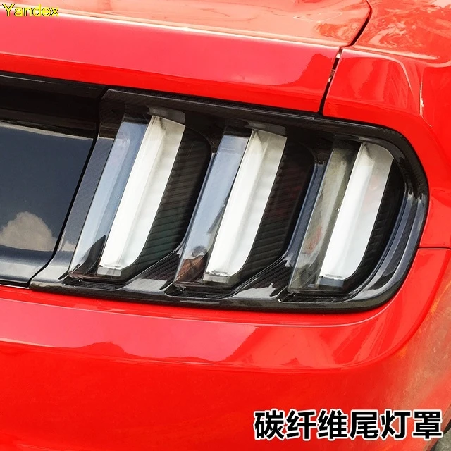Яндекс для ford mustang Модификация Специальный задний ящик Крышка отделка из углеродного волокна стиль - Название цвета: styleE