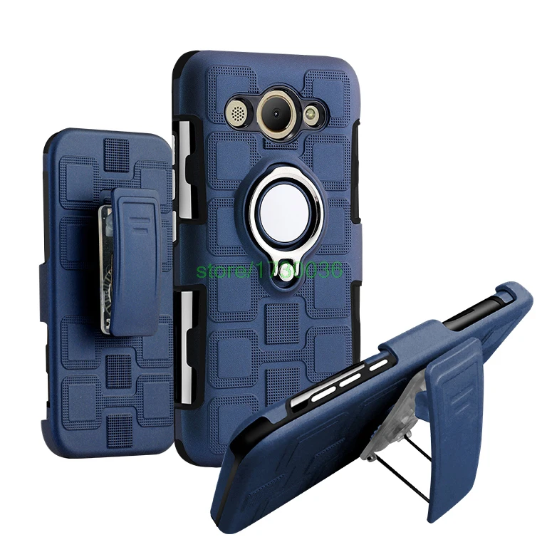 

PUR-FEUTY Protective Case for Huawei Y3 2017 III CRO-L22 CRO-U00 Cover PC+TPU Holder Cover Coque for Huawei Y 3 2017 CRO L22 U00