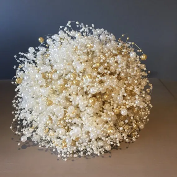 5m DIY Wedding Decoration Artificial Pearl Beads Chain Table Centerpieces Supplies Bride Bouquet Hair Accessories Flower Garland