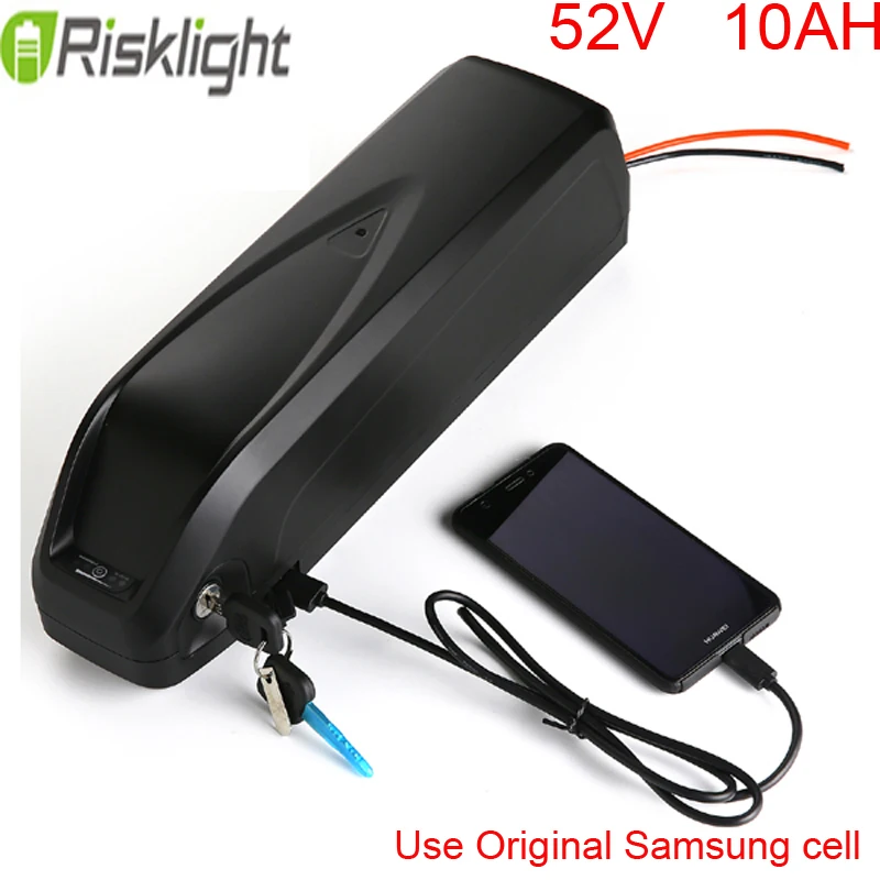 USB Big Hailong 52V 10Ah батарея для электровелосипеда 14Sv3C 18650 Li Ion Аккумулятор