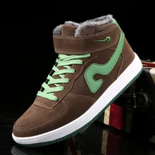 High-top Lovers Skateboard Shoes Men Women Sneakers Sapato Feminino Winter Warm Lace Up Trainers Chaussure Sport Boots Zapatilla