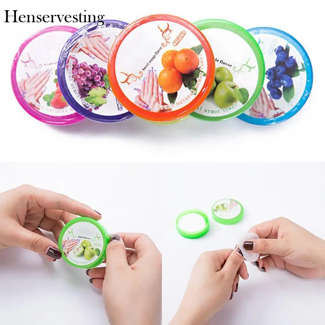 

Polish Easy Cleansing Fruit Scented Nail Nutrition Remover Pads Paper Towel