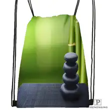 Custom Zen Stone походная сумка на шнурке Cute Daypack Kids Satchel(черная спина) 31x40 cm#2018611-5