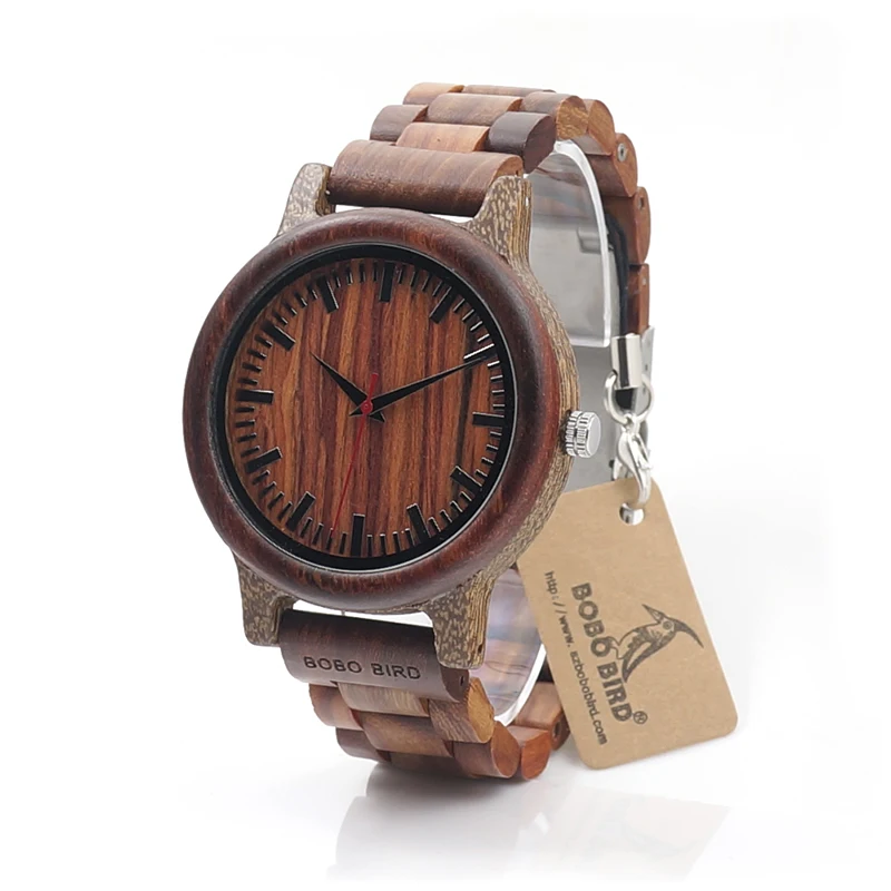 BOBO BIRD Brand M17 All Wooden Watch Men Casual Luxury Wood Strap Wristwatches Gifts Watch reloj masculino
