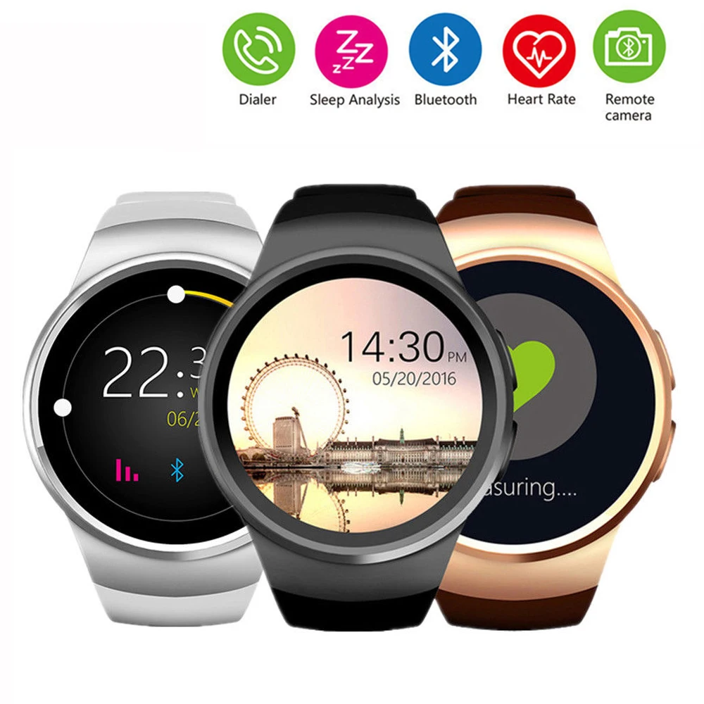

Smart Color Screen Watch KW18 Heart Rate Sleep Monitoring fitness Tracker Bracelet Support SIM TF Card Mobile Phone Call Watch