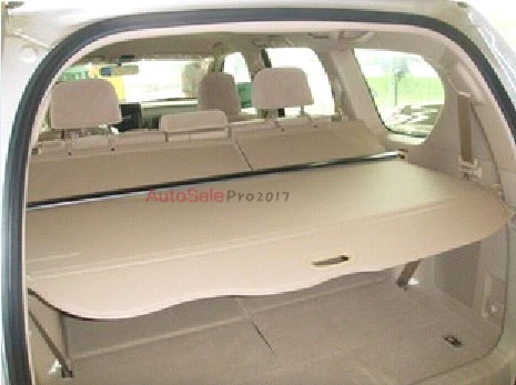 อลูมิเนียม + ผ้าด้านหลัง Security โล่ Cargo สำหรับ Toyota Land Cruiser Prado FJ150 2010 2011 2012 2013