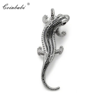 

Pendants Fashion Rebel Salamander For Women And Men Trendy Gift 925 Sterling Silver Thomas Style Heart Fit Link Necklace