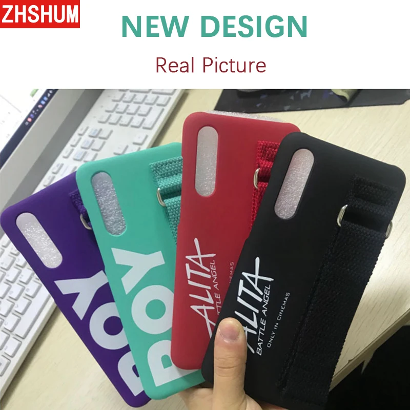Hard Plastic Original Case For Xiaomi MI 9 SE MI9 Case Wrist Strap ALITA Case for Xiaomi Mi 8 SE Mi8 Official Redmi Note 7 Cover