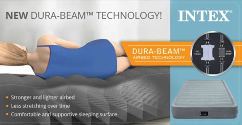 Intex комфорт плюшевые полноразмерные надувные кровати для взрослых, Dura-Beam надувная кровать, 1" высота