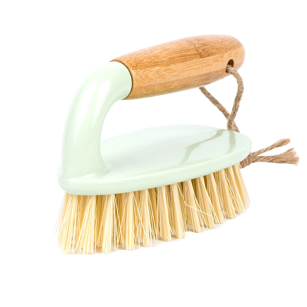 

Wall Household Iron Style Bathtub Multifunction Washing Tool Cleaning Brush Cloth Scrub Wooden Handle Kitchen Toilet Tile Floor