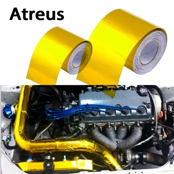 

Atreus Car styling Engine exhaust pipe insulation stickers for Nissan qashqai Citroen c4 c5 c3 Chevrolet cruze aveo Peugeot 307