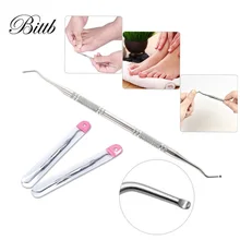 Bittb 2 шт вросшие ногти коррекция ногтей Лифтер Педикюр Уход за ногтями на ногах крючок вросшие ногти чистые маникюрные инструменты