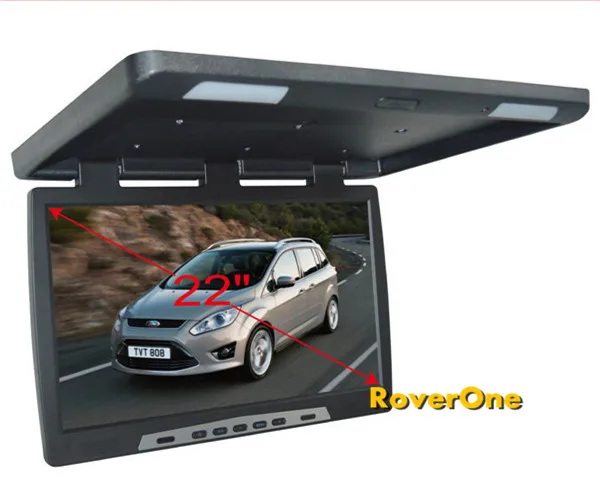 RoverOne 22 ''дюймовый DC 12 В HD широкий экран Automotivo Автомобильный откидной телевизор накладные TFT ЖК-монитор автобус грузовик на крыше Крепление плеер