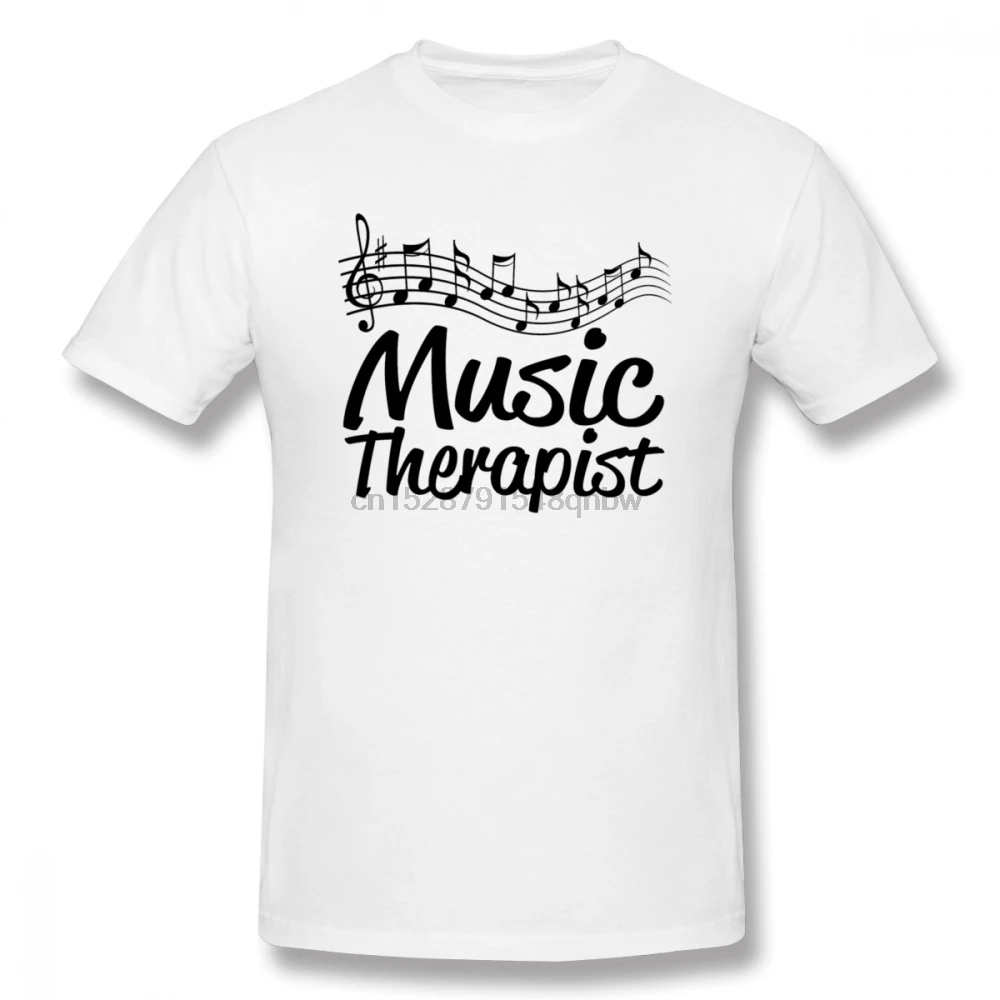 Музыкального терапевта с изображением музыкальных нот оценка футболка на заказ