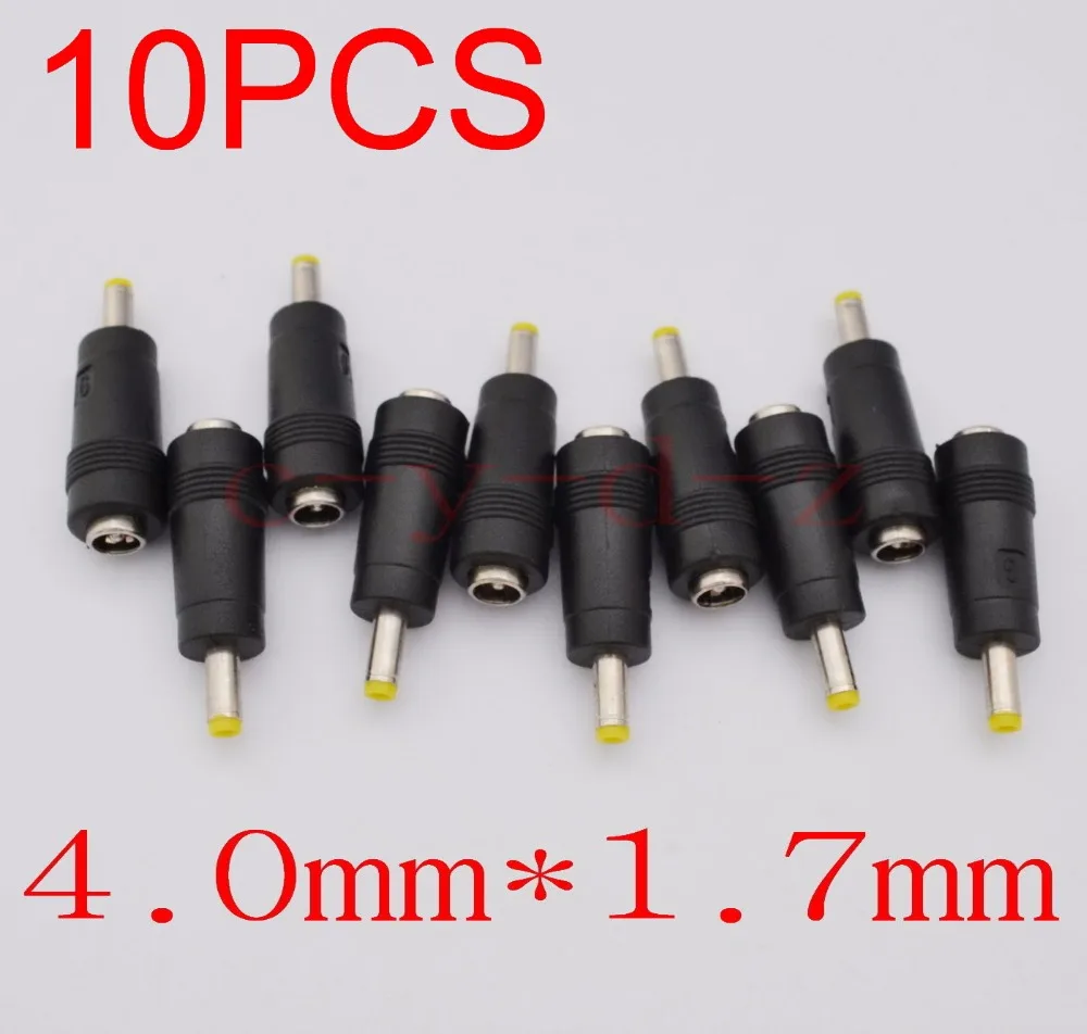10pcs/lot High quality 5.5mm x2.1mm female to 4.0mm x 1.7mm male AC DC Power Connector Adapter | Обустройство дома