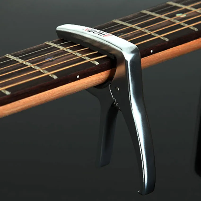 

Electric Acoustic Guitar Capo Ukulele Dual Capo Clamp Metal Guitarra Capotraste Made of Aluminum Alloy