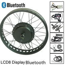 Fat, фара для электровелосипеда в Conversion Kit с LCD8 Дисплей Bluetooth 250/250/500/750/1000/1500 Вт снег электро велосипед заднее колесо, конверсионный набор