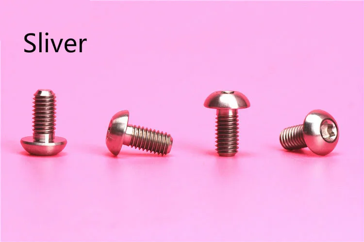 12Pcs Titanium Ti M5 x10mm Screws Torx T25 Head Titanium Disc Brake Rotor Bolts