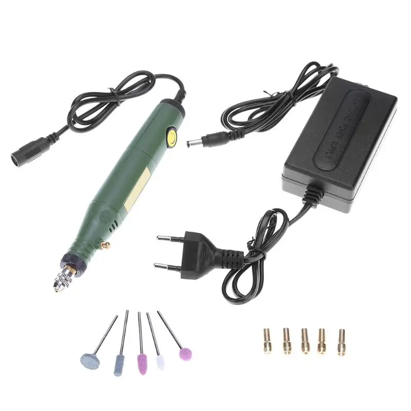 

1 Set Handheld DC Electric Engraving Pen Engraving Machine Speed Adjustable Mini Electric Drill Set Woodworking Tools Set Kit