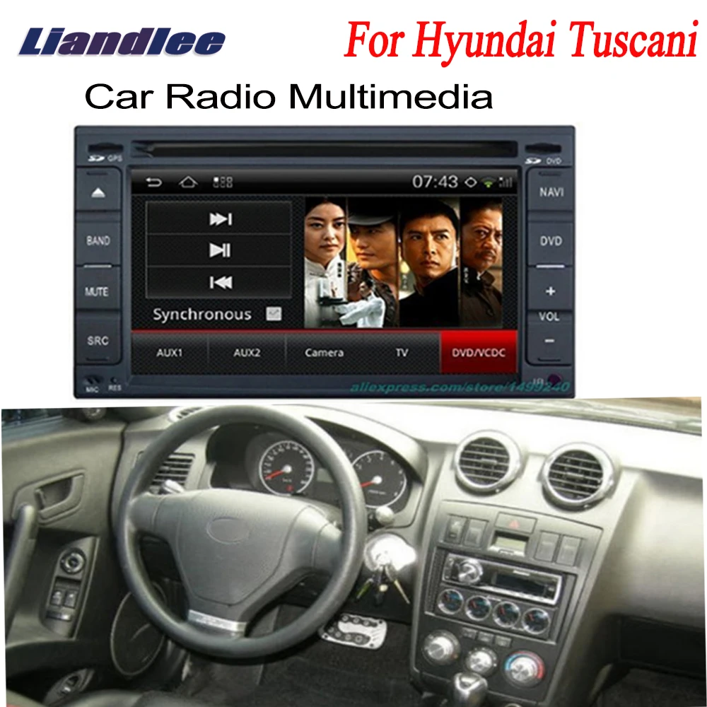 Discount Liandlee 2 din Car Android GPS Navi Navigation Maps Radio For Hyundai Tuscani 2001~2008 CD DVD Player Audio Video Stereo OBD2 TV 0