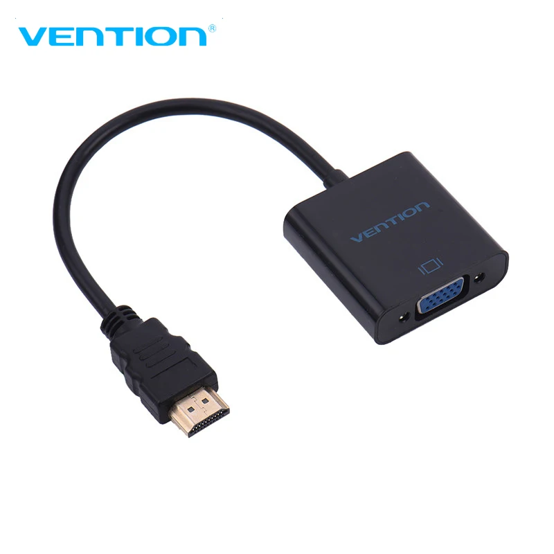 

VENTION HDMI to VGA Adapter Digital to Analog Audio Converter M/F Video Cable for Xbox 360 PS3 PS4 PC Laptop TV Box to Projector