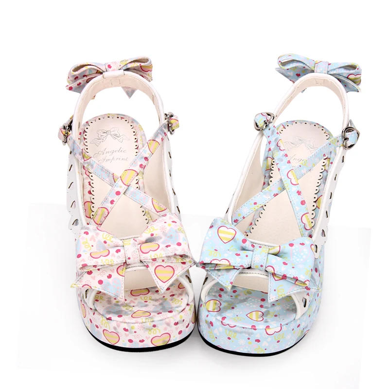 

Angelic imprint woman mori girl lolita cosplay shoes sandals Sweet Lovely princess dress party shoes size 35-46 8380