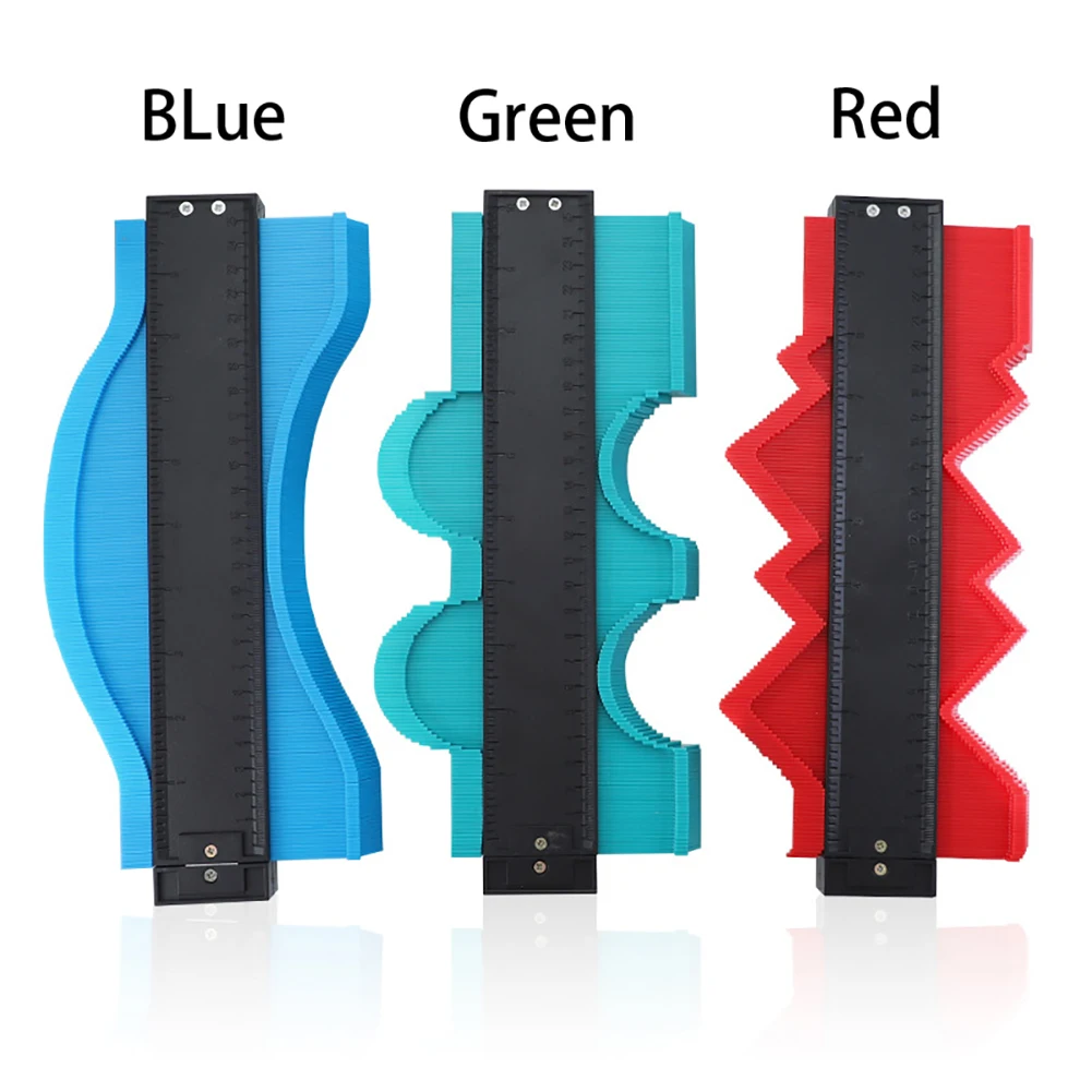 

10 Inch Contour Gauge Encryption Arc Measuring Ruler Metric Inch Irregular Contour Ruler Profile Gauge