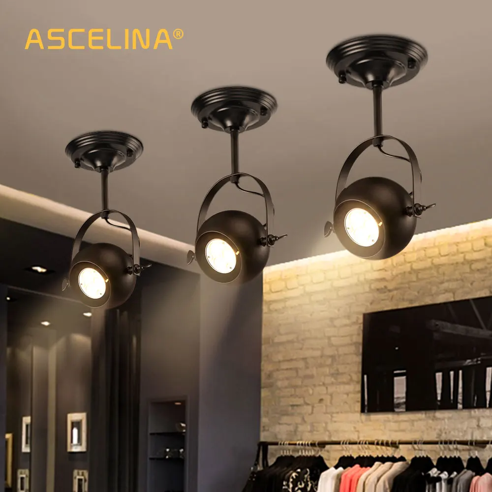 

Loft Ceiling Lamp LED ceiling Lights clothing shop store stage cafe pub bar club study restaurant bedroom corridor wall light